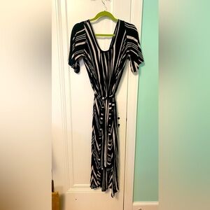 Latched Mama Striped Dress for pregnancy and nursing